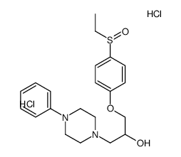 1-(4-ethylsulfinylphenoxy)-3-(4-phenylpiperazin-1-yl)propan-2-ol,dihydrochloride Structure