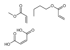 (E)-but-2-enedioic acid,butyl prop-2-enoate,methyl prop-2-enoate结构式