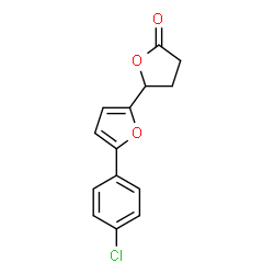 5-(5-(4-chlorophenyl-2-furanyl))dihydro-2(3H)-furanone Structure