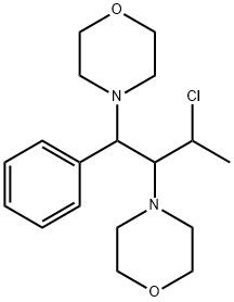 4,4'-[1-(1-Chloroethyl)-2-phenylethylene]dimorpholine Structure