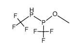 1-methoxy-1,2-bis(trifluoromethyl)diphosphane结构式