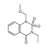 3-ethyl-1-methoxymethyl-2,2-dioxo-2,3-dihydro-1H-2λ6-benzo[1,2,6]thiadiazin-4-one Structure