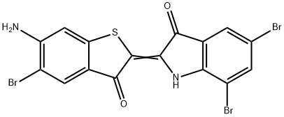 2-(6-Amino-5-bromo-3-oxobenzo[b]thiophen-2(3H)-ylidene)-5,7-dibromo-1H-indol-3(2H)-one picture