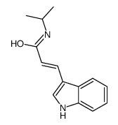 2-Propenamide, 3-(1H-indol-3-yl)-N-(1-Methylethyl)-结构式