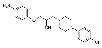 1-(4-aminophenoxy)-3-[4-(4-chlorophenyl)piperazin-1-yl]propan-2-ol结构式