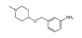 3-[(1-methylpiperidin-4-yl)oxymethyl]aniline Structure