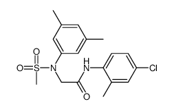 N-(4-chloro-2-methylphenyl)-2-(3,5-dimethyl-N-methylsulfonylanilino)acetamide Structure