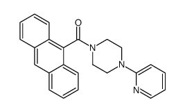 anthracen-9-yl-(4-pyridin-2-ylpiperazin-1-yl)methanone结构式