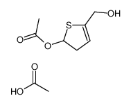 acetic acid,[5-(hydroxymethyl)-2,3-dihydrothiophen-2-yl] acetate Structure