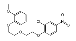 2-chloro-1-[2-[2-(2-methoxyphenoxy)ethoxy]ethoxy]-4-nitrobenzene Structure