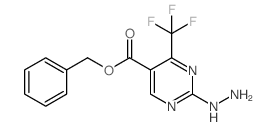 BENZYL 2-HYDRAZINO-4-(TRIFLUOROMETHYL)PYRIMIDINE-5-CARBOXYLATE结构式