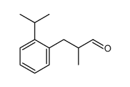 2-methyl-3-(2-propan-2-ylphenyl)propanal结构式