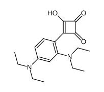 3-[2,4-bis(diethylamino)phenyl]-4-hydroxycyclobut-3-ene-1,2-dione结构式