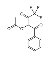 (4,4,4-trifluoro-1,3-dioxo-1-phenylbutan-2-yl) acetate Structure
