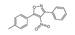 5-(4-methylphenyl)-4-nitro-3-phenyl-1,2-oxazole结构式