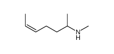 (E)-N-methylhept-5-en-2-amine Structure