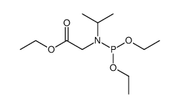 [(Diethoxy-phosphanyl)-isopropyl-amino]-acetic acid ethyl ester Structure