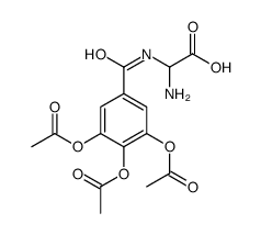 2-amino-2-[(3,4,5-triacetyloxybenzoyl)amino]acetic acid Structure