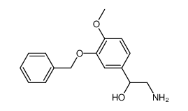 2-amino-1-(3-benzyloxy-4-methoxyphenyl)-ethanol Structure