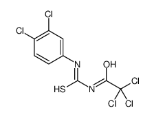 2,2,2-trichloro-N-[(3,4-dichlorophenyl)carbamothioyl]acetamide结构式