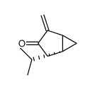 Bicyclo[3.1.0]hexan-3-one, 4-methylene-1-(1-methylethyl)-, (1S,5S)- (9CI)结构式