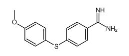 4-(4-methoxyphenyl)sulfanylbenzenecarboximidamide Structure