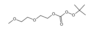 OO-tert-butyl methoxyethoxyethyl monoperoxycarbonate Structure