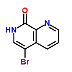 5-溴-[1,7]萘啶-8-醇结构式