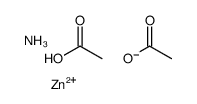 zinc diacetate, ammoniate Structure