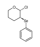 cis-2-Chlor-3-phenyl-selenotetrahydropyran Structure