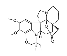 22α-Ethyl-19-hydroxy-15,16-dimethoxy-21-deoxy-4,25-secoobscurinervan-21-oic acid γ-lactone结构式