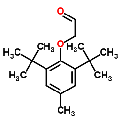 (2,6-Di-tert-butyl-4-methylphenoxy)acetaldehyde结构式