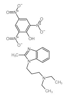 N,N-diethyl-3-(2-methylbenzimidazol-1-yl)propan-1-amine,2,4,6-trinitrophenol结构式