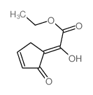ethyl (2Z)-2-hydroxy-2-(2-oxo-1-cyclopent-3-enylidene)acetate结构式