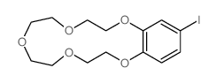 1,4,7,10,13-Benzopentaoxacyclopentadecin,2,3,5,6,8,9,11,12-octahydro-15-iodo- structure