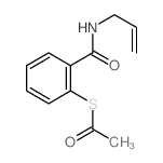 Ethanethioic acid, S-[2-[(2-propenylamino)carbonyl]phenyl] ester structure