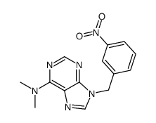 N,N-dimethyl-9-[(3-nitrophenyl)methyl]purin-6-amine Structure