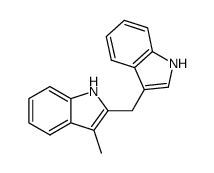 2-[(1H-indol-3-yl)methyl]-3-methyl-1H-indole Structure
