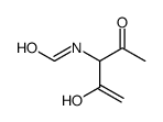 Formamide, N-(1-acetyl-2-hydroxy-1-propenyl)- (9CI)结构式