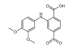 2-((3,4-dimethoxyphenyl)amino)-4-nitrobenzoic acid Structure