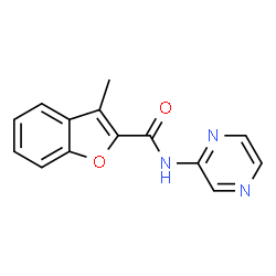 2-Benzofurancarboxamide,3-methyl-N-pyrazinyl-(9CI) structure