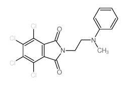 4,5,6,7-tetrachloro-2-[2-(methyl-phenyl-amino)ethyl]isoindole-1,3-dione结构式