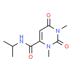 4-Pyrimidinecarboxamide, 1,2,3,6-tetrahydro-1,3-dimethyl-N-(1-methylethyl)-2,6-dioxo- (9CI)结构式