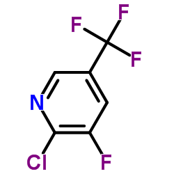 2-氯-3-氟-5-(三氟甲基)吡啶结构式