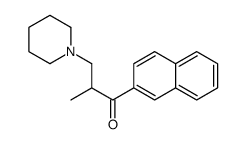 2-methyl-1-naphthalen-2-yl-3-piperidin-1-ylpropan-1-one Structure