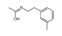 N-[2-(3-methylphenyl)ethyl]acetamide结构式