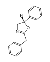 (5S)-2-benzyl-5-phenyl-2-oxazoline结构式