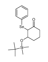 3-t-butyldimethylsiloxy-2-phenylselenocyclohexanone Structure