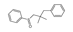 2,2-dimethyl-3-phenylpropyl phenyl sulfoxide结构式