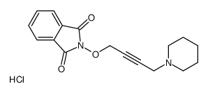 2-(4-piperidin-1-ylbut-2-ynoxy)isoindole-1,3-dione,hydrochloride结构式